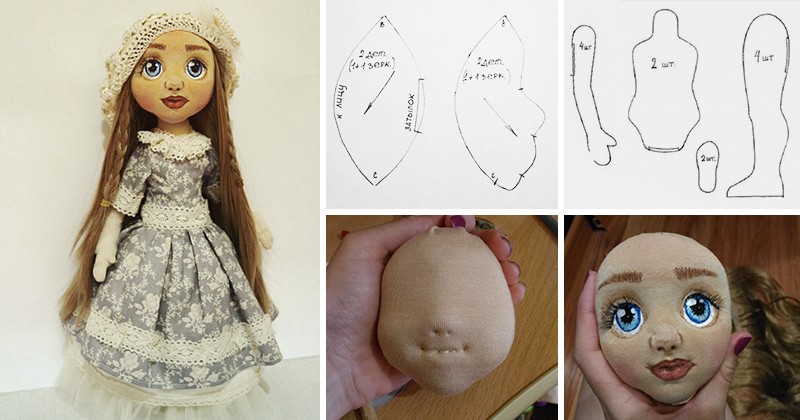 Изготовление куклы тыквоголовки своими руками, выкройки одежды для них