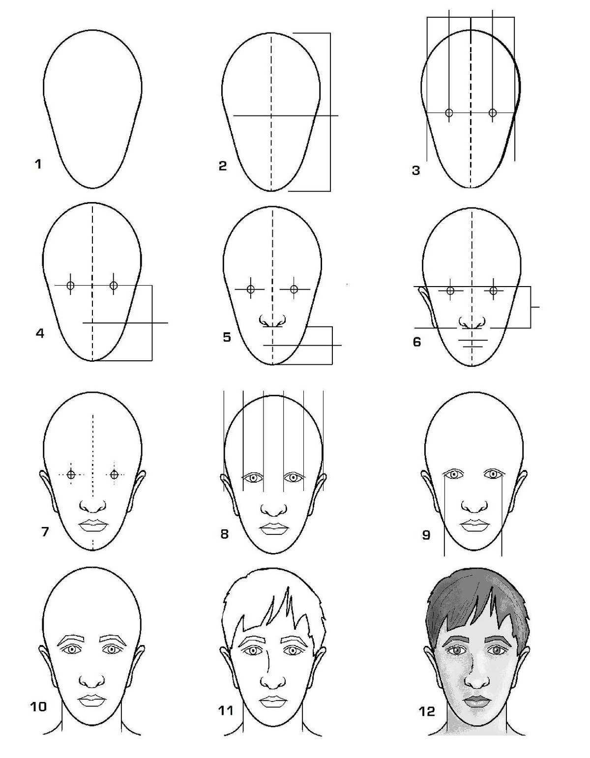 Как нарисовать парня и мужчину карандашом поэтапно: инструкция для начинающих художников