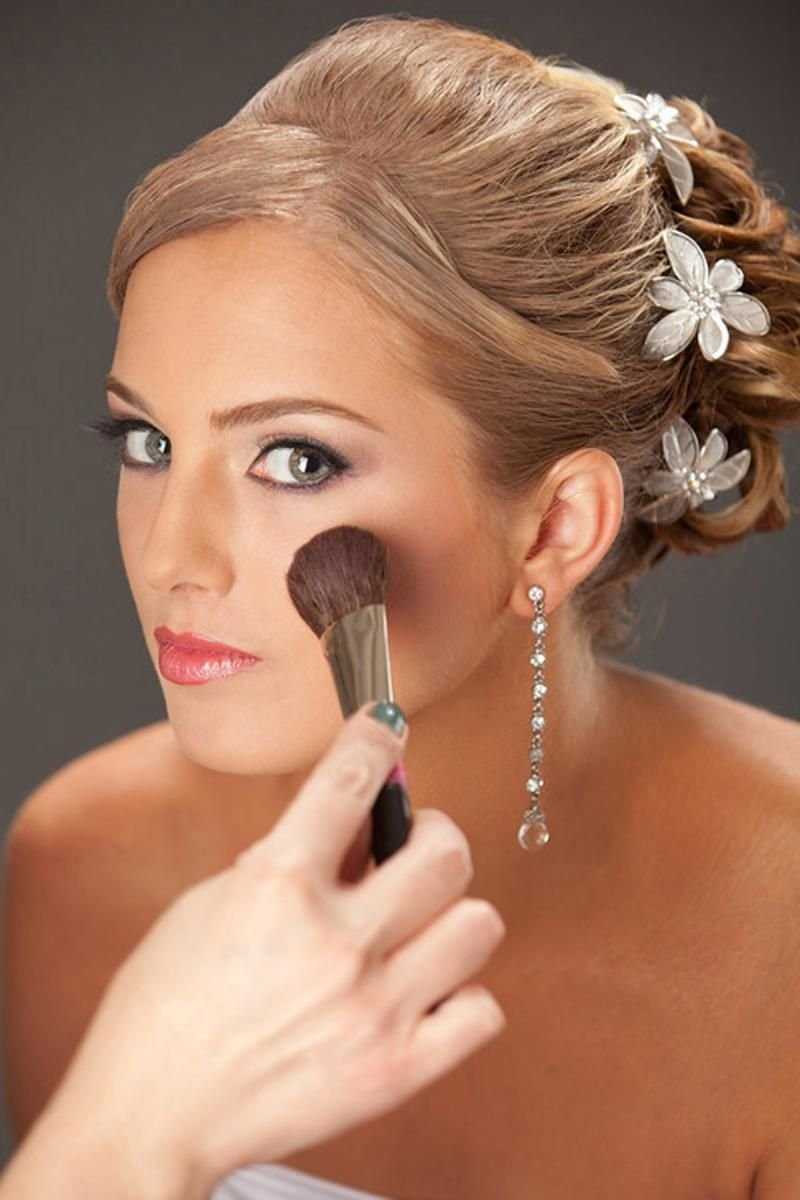 Яркий свадебный макияж для брюнеток - свадебная фотосъемка