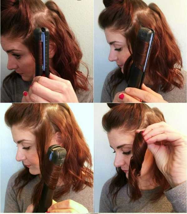 Укладка утюжком волос средней длины (25 фото): как уложить с помощью выпрямителя, как сделать прическу