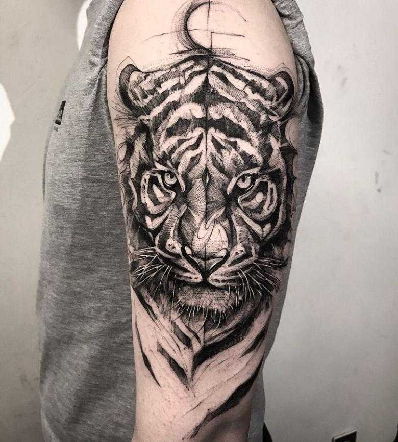 Значение тату тигра.