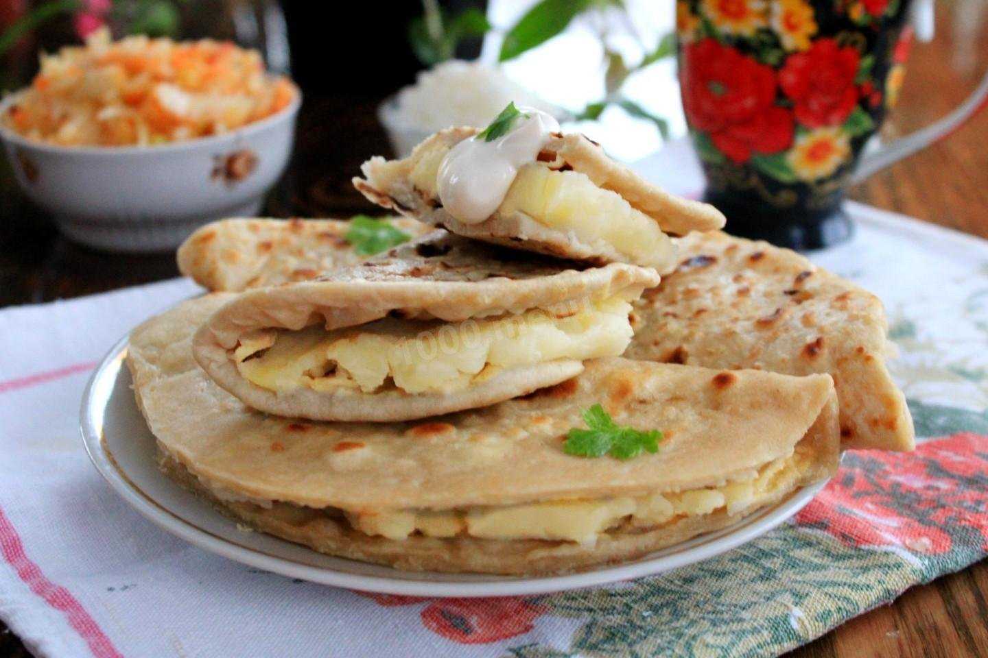 Кыстыбый с картошкой по татарски рецепт с фото пошагово 🍓