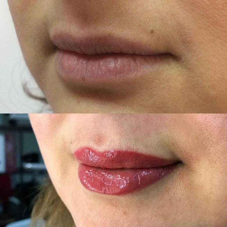 Перманентный макияж бровей и губ: 100+ фото до и после