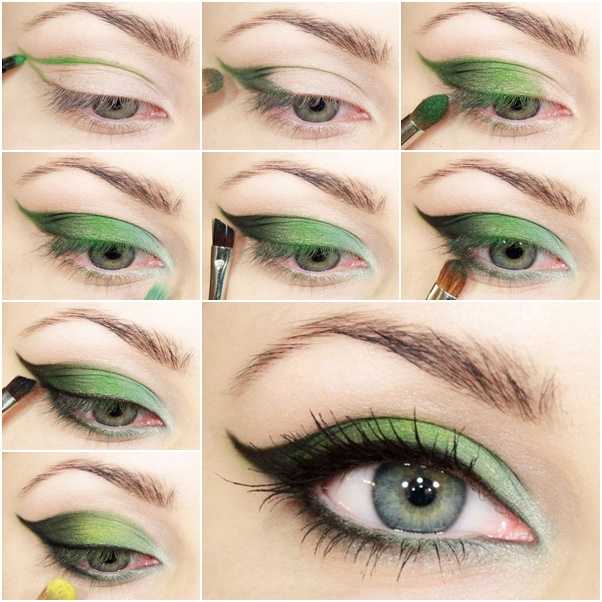 Какие тени подходят для серо-зеленых глаз: примеры с фото
