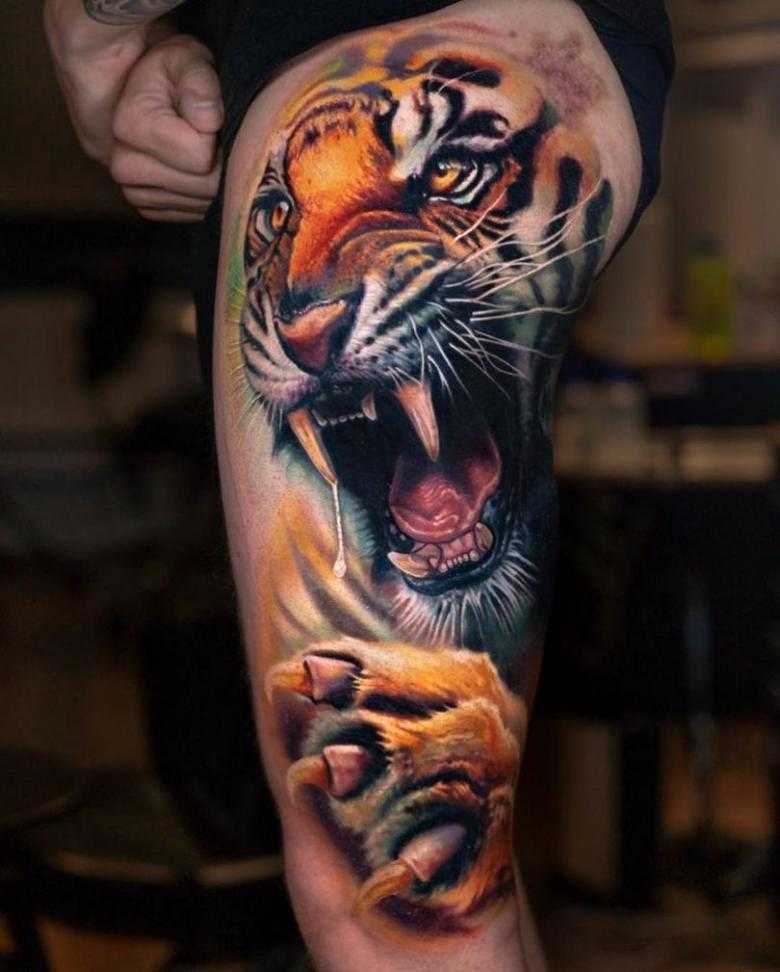 Значение тату тигра.