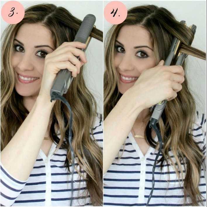 Укладка утюжком на средние волосы: видео, фото, как сделать укладку