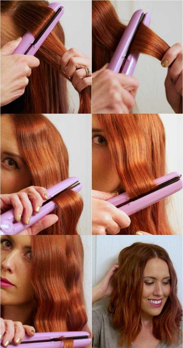 Укладка утюжком на короткие волосы: как уложить каре феном в домашних условиях, как пользоваться для завивки, как сделать прически