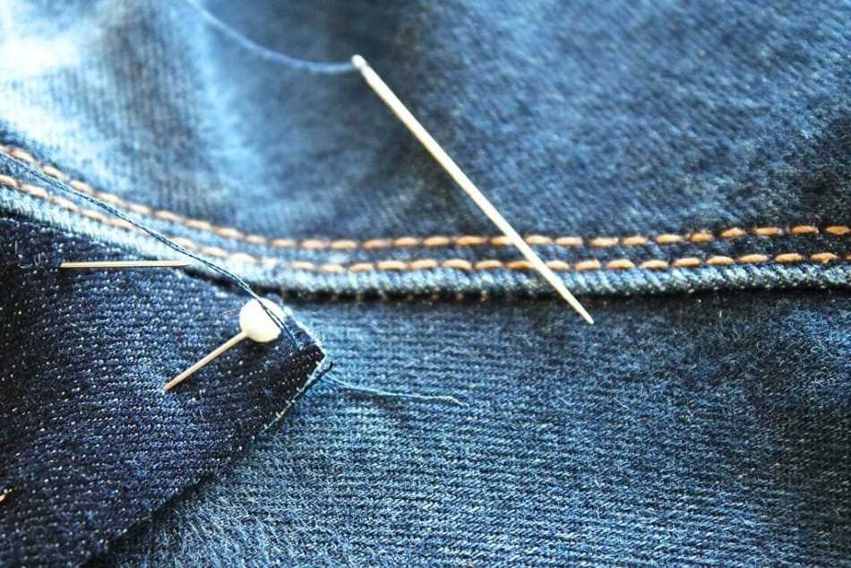 Как зашить джинсы между ног незаметно и аккуратно