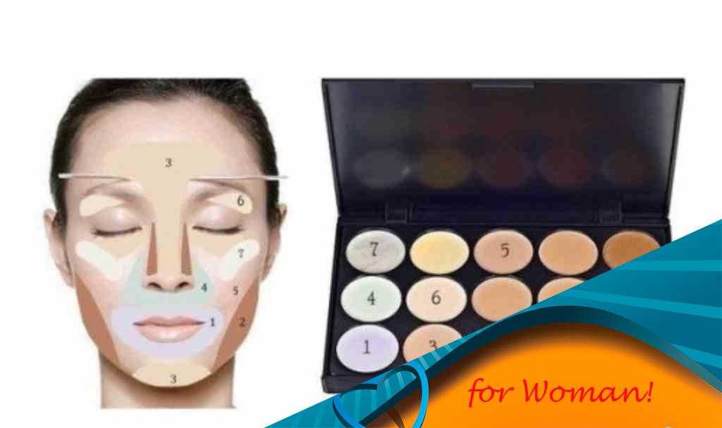 Палетка: правила использования консилеров и корректоров разных цветов для макияжа