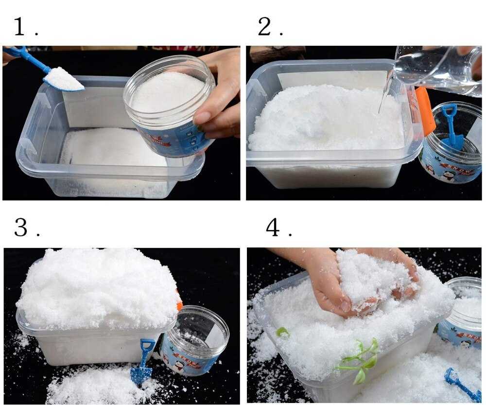 10 способов изготовления искусственного снега