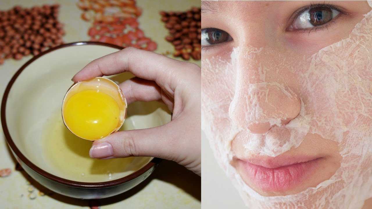 Подтягивающая маска для лица с желтком яйца