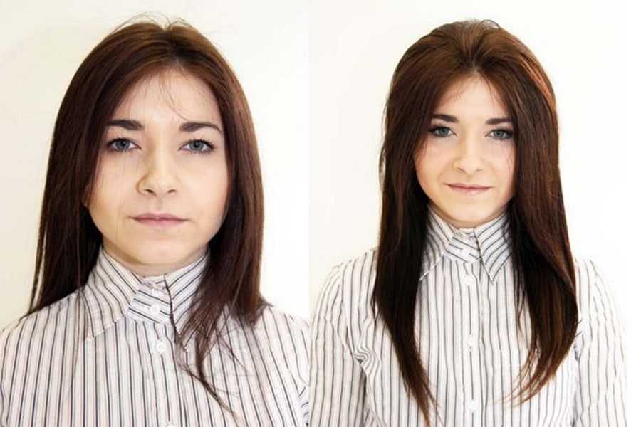 Флисинг для волос (прикорневой объём) - технология, до и после
