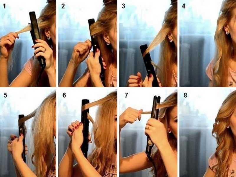 Укладка волос утюжком: средних, коротких, длинных - фото и видео