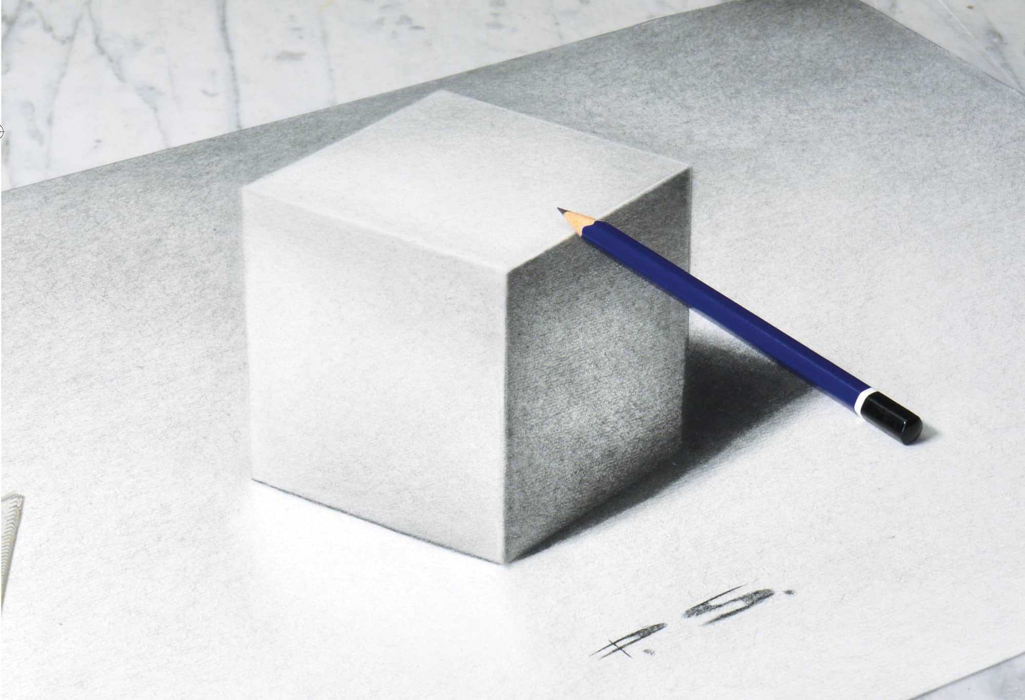 Как нарисовать куб. рисуем самый настоящий 3d рисунок - куб