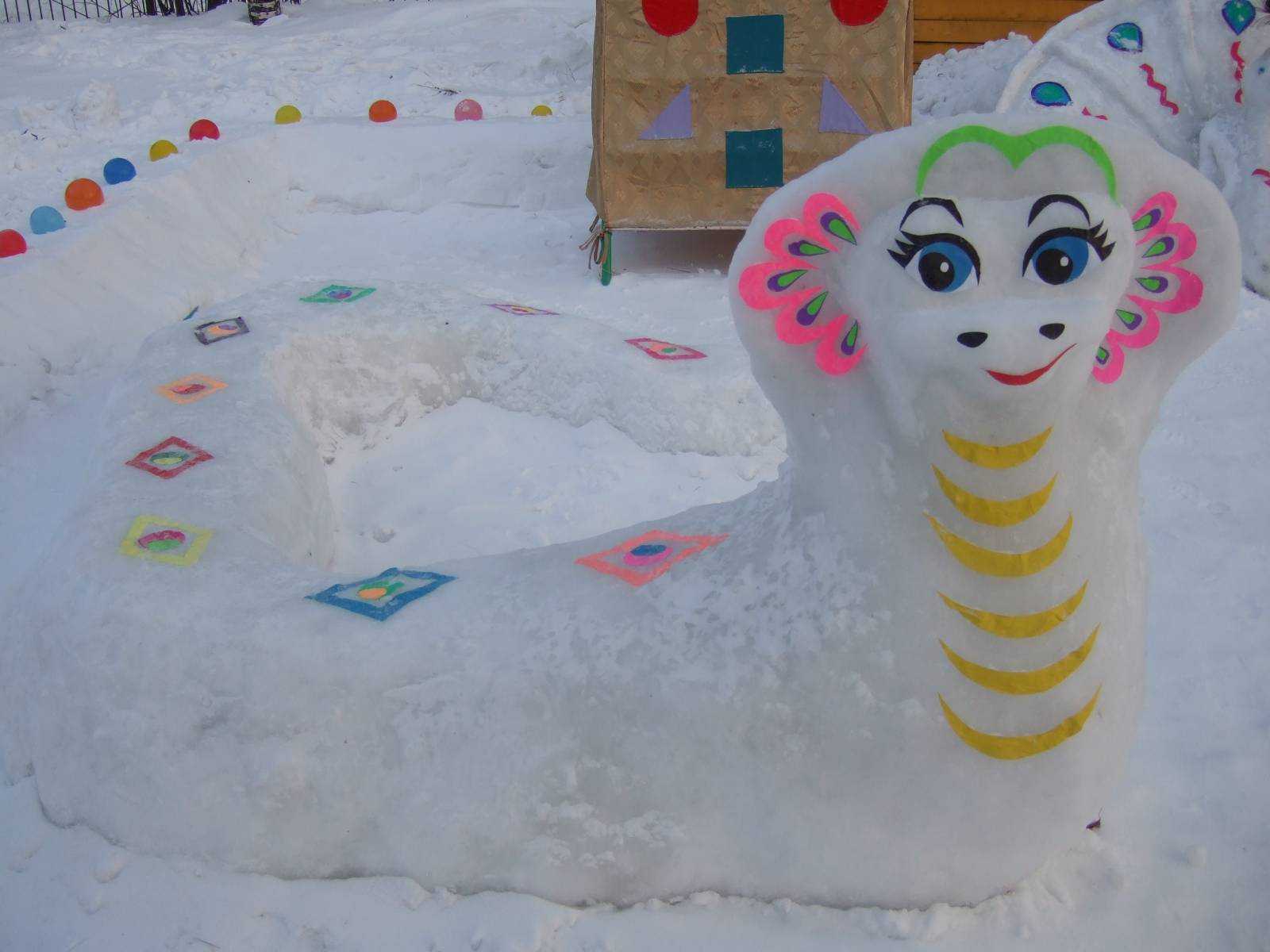 Фигуры из снега своими руками в детском саду (фото, описание работы)