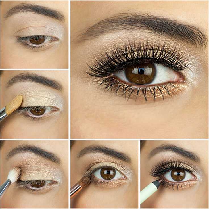 Темный макияж глаз - пошаговые фото 3 вариантов выполнения
