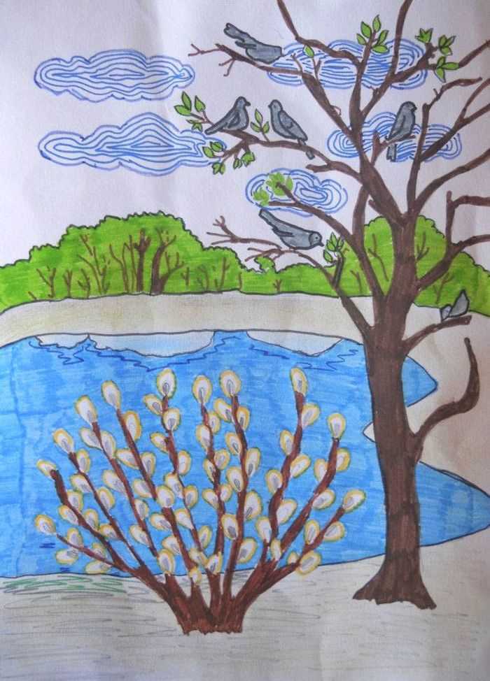 Самые красивые рисунки весны карандашом. рисуем весну с детьми поэтапно красками