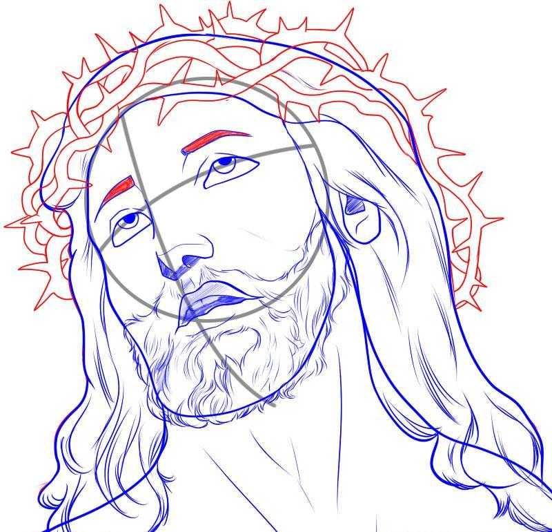 Рисуем иисуса христа в графике. как нарисовать иисуса христа карандашом поэтапно. распятие на пластинке из слоновой кости