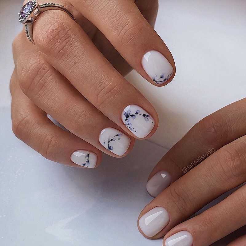 Красивый дизайн ногтей на короткие ногти 2022. более 100 фото модного маникюра