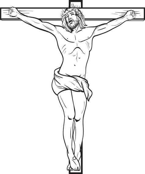 Распятие иисуса христа рисунок карандашом. как нарисовать иисуса христа карандашом поэтапно